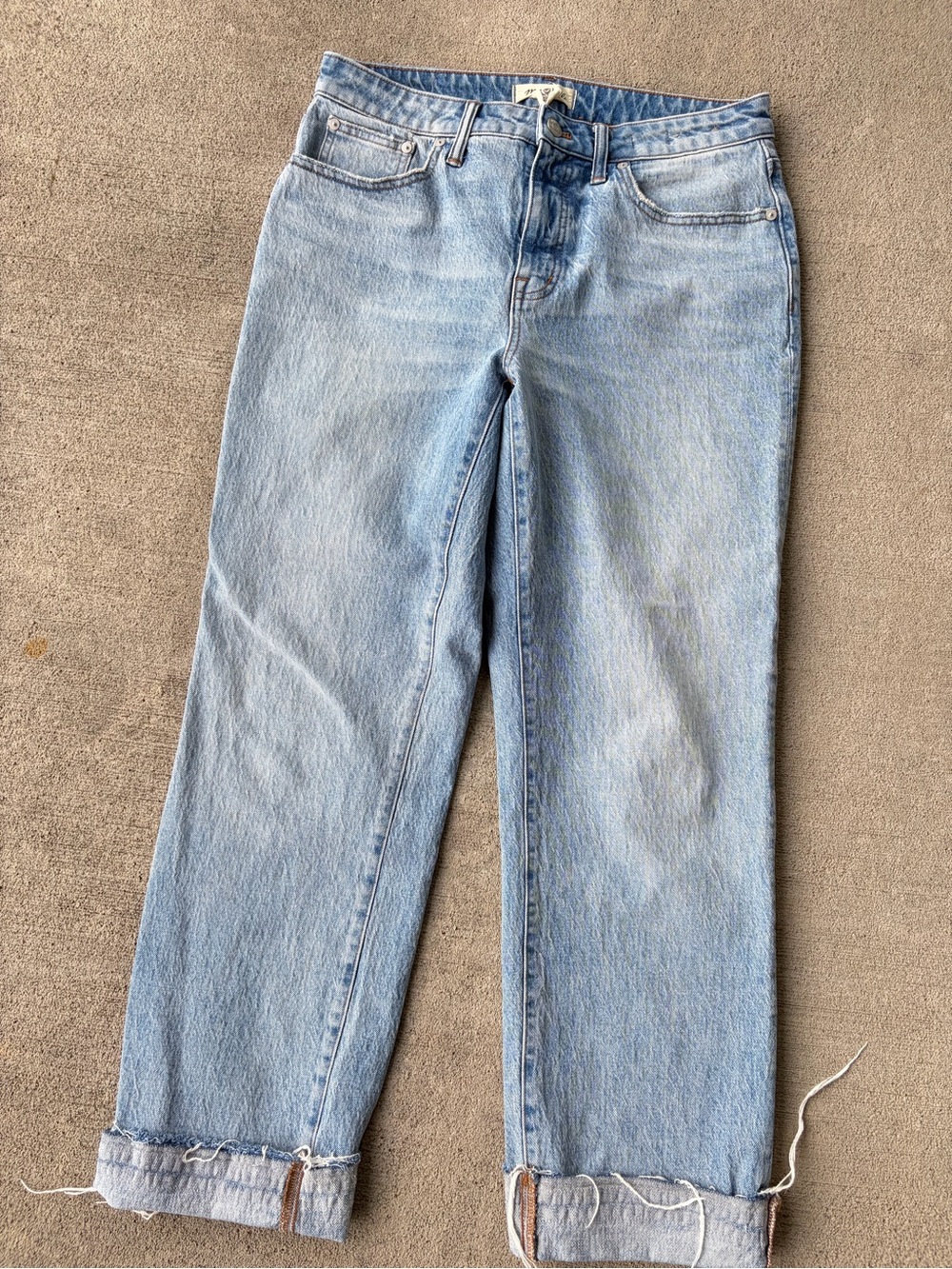Madewell the curvy mid rise 90s straight leg denim jeans stretchy 29/8 high rise - Picture 2 of 5